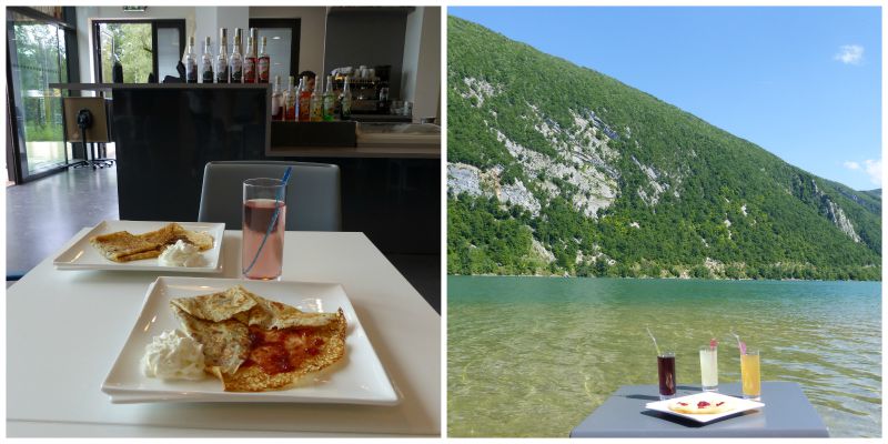 Bon plan pour les gourmands : dégustez une crêpe ou une glace à la Maison du Lac